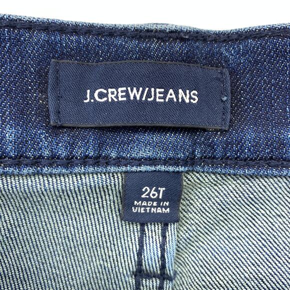 J. Crew Jeans Women's Size 26T Straight Leg Metallic Side Stripe Stretch - Picture 5 of 7